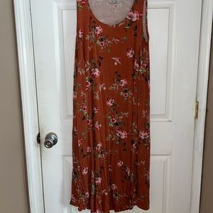 Torrid Size 1 Rusty floral tank dress
